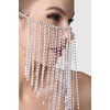 image:imageBABEYOND 1920s Crystal Chain Mask Rhinestone Fringe Masquerade Mask Chain Mardi Gras Halloween Costume Accessories