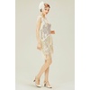 image:imageBABEYOND 1920s Flapper Dress Long Fringed Gatsby Roaring 20s Sequins Beaded Vintage Art DecoBeige