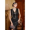 image:imageBABEYOND 1920s Flapper Dress Long Fringed Gatsby Roaring 20s Sequins Beaded Vintage Art DecoBlack