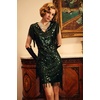 image:imageBABEYOND 1920s Flapper Dress Long Fringed Gatsby Roaring 20s Sequins Beaded Vintage Art DecoDark Green