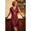 image:imageBABEYOND 1920s Flapper Dress Long Fringed Gatsby Roaring 20s Sequins Beaded Vintage Art DecoWine Red