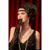image:imageBABEYOND 1920s Flapper Headband Peacock Feather Headpiece Gatsby Accessories for Women Sequined Showgirl Headpiece Style3