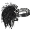 image:imageBABEYOND 1920s Flapper Headband Roaring 20s Headpiece Gatsby Ostrich Feather Headpiece with Crystal