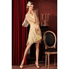 image:imageBABEYOND 1920s Gatsby Flapper Dress  Long Fringe Sequins amp Beaded Art Deco DesignApricot