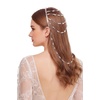 image:imageBABEYOND 1920s Vintage Beaded Cap  Crystal Chain Hair Accessory Bohemian Headpiece for Special OccasionsSilverSilver