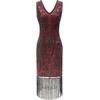 image:imageBABEYOND 1920s Women Flapper Dress  Sequin Dress for Great Gatsby Party Sleeveless Short DressWine Red