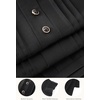 image:imageBABEYOND Chiffon Dress for Women  1950s Style Party Dress with Ruffted Sleeves for WomenBlack