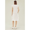 image:imageBABEYOND Chiffon Dress for Women  1950s Style Party Dress with Ruffted Sleeves for WomenWhite