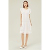 image:imageBABEYOND Chiffon Dress for Women  1950s Style Party Dress with Ruffted Sleeves for WomenWhite