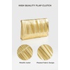 image:imageBABEYOND Clutch Purses for Women  Evening Bag Pleated Flap Clutch for Formal Party Cocktail Prom Wedding HandbagsGold