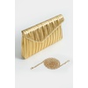 image:imageBABEYOND Clutch Purses for Women  Evening Bag Pleated Flap Clutch for Formal Party Cocktail Prom Wedding HandbagsGold2
