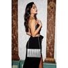 image:imageBABEYOND Clutch Purses for Women  Evening Bag Pleated Flap Clutch for Formal Party Cocktail Prom Wedding HandbagsSilver