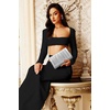 image:imageBABEYOND Clutch Purses for Women  Evening Bag Pleated Flap Clutch for Formal Party Cocktail Prom Wedding HandbagsSilver