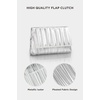 image:imageBABEYOND Clutch Purses for Women  Evening Bag Pleated Flap Clutch for Formal Party Cocktail Prom Wedding HandbagsSilver
