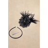 image:imageBABEYOND Fascinator Hat Veil Feather Flower Fascinators Hair Clip Tea Party Pillbox Derby Hat Fascinator Bridal WeddingBlack