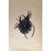 image:imageBABEYOND Fascinator Hat Veil Feather Flower Fascinators Hair Clip Tea Party Pillbox Derby Hat Fascinator Bridal WeddingBlack