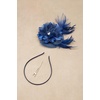 image:imageBABEYOND Fascinator Hat Veil Feather Flower Fascinators Hair Clip Tea Party Pillbox Derby Hat Fascinator Bridal WeddingNnavy Blue