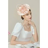 image:imageBABEYOND Fascinators Hats for Women  Kentucky Tea Party Derby Hats Flower Church Flat Hat Headband for Cocktail WeddingPink