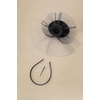 image:imageBABEYOND Fascinators Hats for Women  Tea Party Hat Kentucky Fascinator Derby Flower Mesh Veil Pillbox Hat for Bridal WeddingBlack
