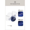image:imageBABEYOND Fascinators Hats for Women  Tea Party Hat Kentucky Fascinator Derby Flower Mesh Veil Pillbox Hat for Bridal WeddingNavy Blue