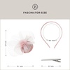 image:imageBABEYOND Fascinators Hats for Women  Tea Party Hat Kentucky Fascinator Derby Flower Mesh Veil Pillbox Hat for Bridal WeddingNude Pink