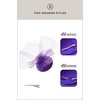 image:imageBABEYOND Fascinators Hats for Women  Tea Party Hat Kentucky Fascinator Derby Flower Mesh Veil Pillbox Hat for Bridal WeddingPurple