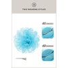 image:imageBABEYOND Fascinators Hats for Women  Tea Party Kentucky Fascinator Hat Lightweight Mesh Peony Flower Headband with Hair ClipLight Blue