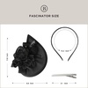 image:imageBABEYOND Fascinators Hats for Women  Tea Party Kentucky Headwear Derby Flower Church Hat Headband for Cocktail WeddingBlack