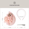 image:imageBABEYOND Fascinators Hats for Women  Tea Party Kentucky Headwear Derby Flower Church Hat Headband for Cocktail WeddingNude Pink
