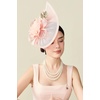 image:imageBABEYOND Fascinators Hats for Women  Tea Party Kentucky Headwear Derby Flower Church Hat Headband for Cocktail WeddingNude Pink