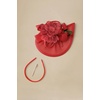 image:imageBABEYOND Fascinators Hats for Women  Tea Party Kentucky Headwear Derby Flower Church Hat Headband for Cocktail WeddingRed