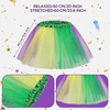 image:imageBABEYOND Mardi Gras Costume Accessories Set for Women Fascinator Tutu Skirt Masquerade Mask Necklaces Earrings Carnival PartyColorful