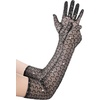 image:imageBABEYOND Mesh Gloves for Women  Sheer Gloves Sparkly Long Vintage Evening Stretchy Costumes Accessories for Prom WeddingBlack
