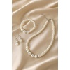 image:imageBABEYOND Pearl Necklace Earring Set  Faux Pearl Necklace for Women Costume Jewelry Bracelet Set for Bridesset4