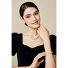 image:imageBABEYOND Pearl Necklace Earring Set  Faux Pearl Necklace for Women Costume Jewelry Bracelet Set for Bridesset4