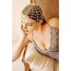 image:imageBABEYOND Vintage Style Roaring 20s Crystal Rhinestone Flapper Cap Headpiece Head Jewelry Chains AGold
