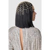 image:imageBABEYOND Vintage Style Roaring 20s Crystal Rhinestone Flapper Cap Headpiece Head Jewelry Chains AGold