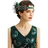 image:imageBABEYOND 1920s Flapper Headband Peacock Feather Headpiece Gatsby Accessories for Women Sequined Showgirl Headpiece Style7