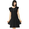image:imageBABEYOND Chiffon Dress for Women  1950s Style Party Dress with Ruffted Sleeves for WomenBlack