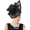 image:imageBABEYOND Fascinators Hats for Women  Tea Party Kentucky Headwear Derby Flower Church Hat Headband for Cocktail WeddingBlack