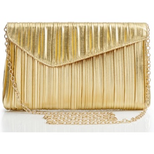 image:imageBABEYOND Clutch Purses for Women  Evening Bag Pleated Flap Clutch for Formal Party Cocktail Prom Wedding HandbagsGold2