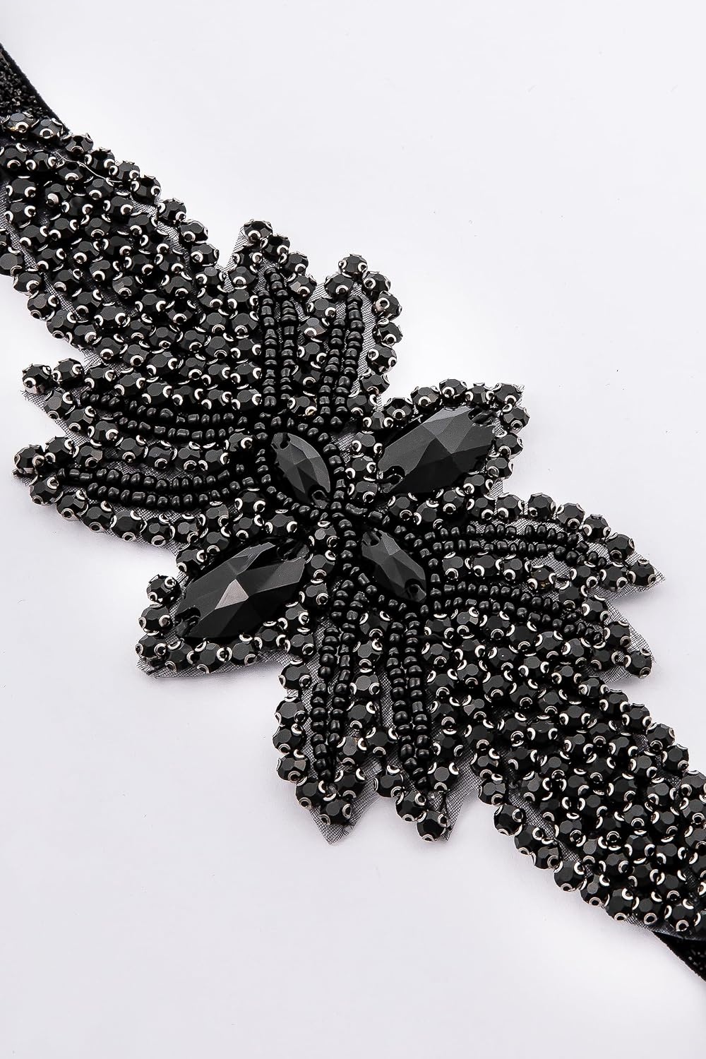 image:imageBABEYOND Flapper Headpiece for Women  Flapper Headband 1920s Gatsby Headpiece Vintage Accessories for WomenBlack