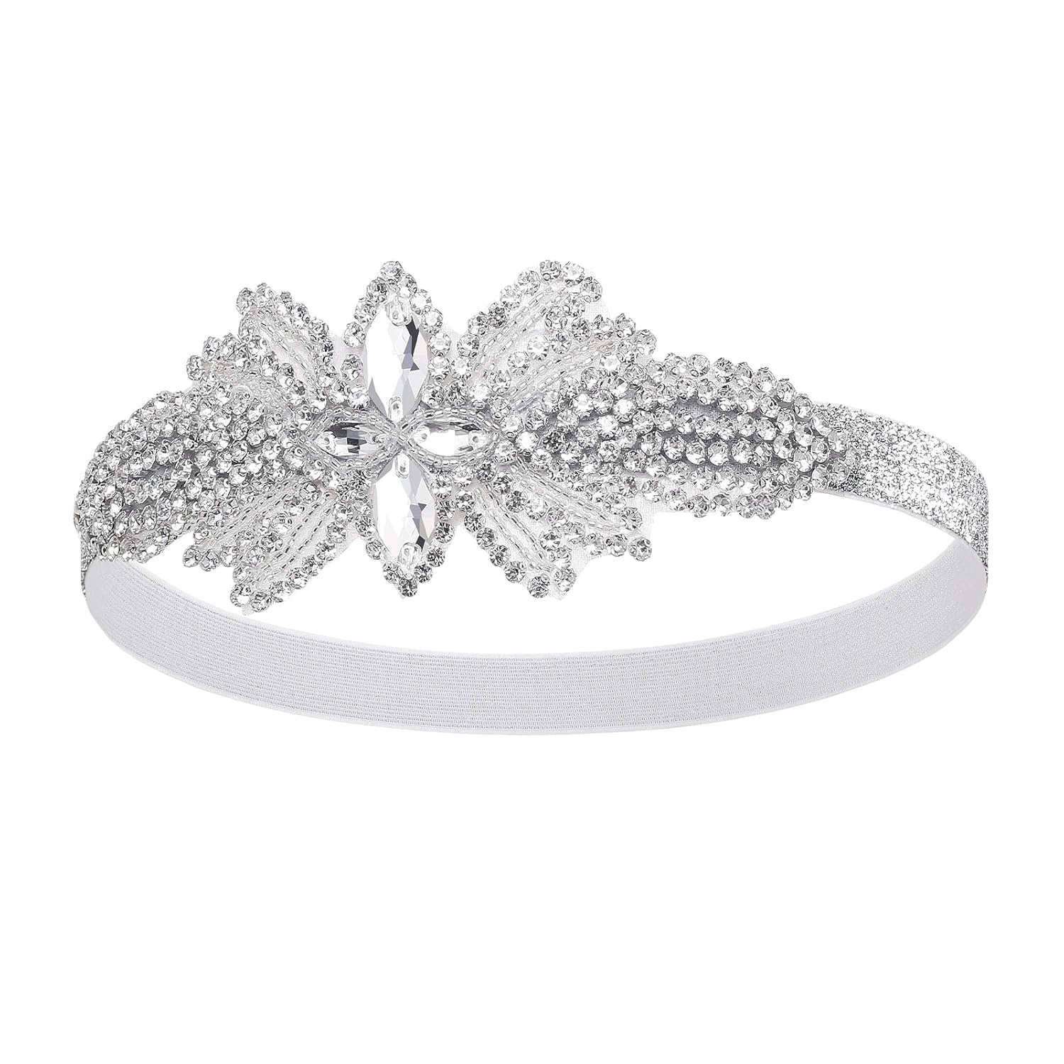 image:imageBABEYOND Flapper Headpiece for Women  Flapper Headband 1920s Gatsby Headpiece Vintage Accessories for WomenSilver