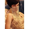 image:imageBABEYOND Crystal Rhinestone Fringe Masquerade Mask Chain Costume Headwear Mardi Gras MaskGold