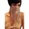 image:imageBABEYOND Crystal Rhinestone Fringe Masquerade Mask Chain Costume Headwear Mardi Gras MaskSilver