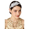 image:imageBABEYOND Flapper Headpiece for Women  Flapper Headband 1920s Gatsby Headpiece Vintage Accessories for WomenSilver