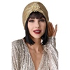 image:imageBABEYOND Womens Turban Hat with Crystal Vintage Head Wrap Knit Pleated Turban GoldGold